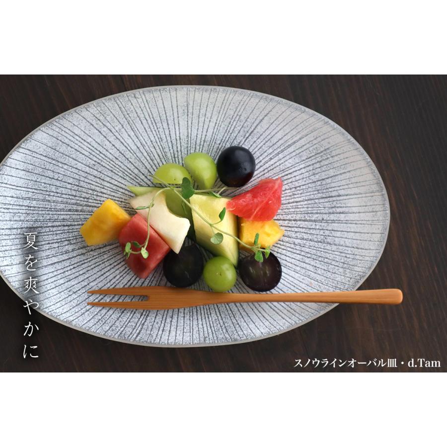 ガラス：スノウラインオーバル皿・d.Tam《中皿・23.5cm》 : 和食器の