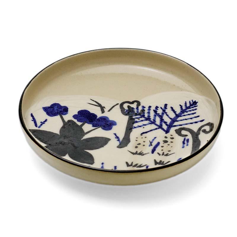 九谷焼：春草紋中皿・山本恭代《中皿・15.8cm》 |  | 02