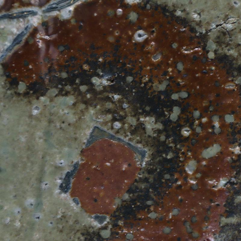 信楽焼：信楽向付・桃・辻村塊《中皿・17.0cm》 |  | 09