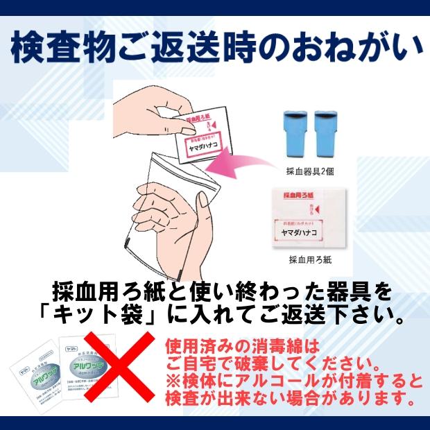 女性セットA+のど 8項目：HIV感染症/梅毒/B型肝炎/性器クラミジア/性器