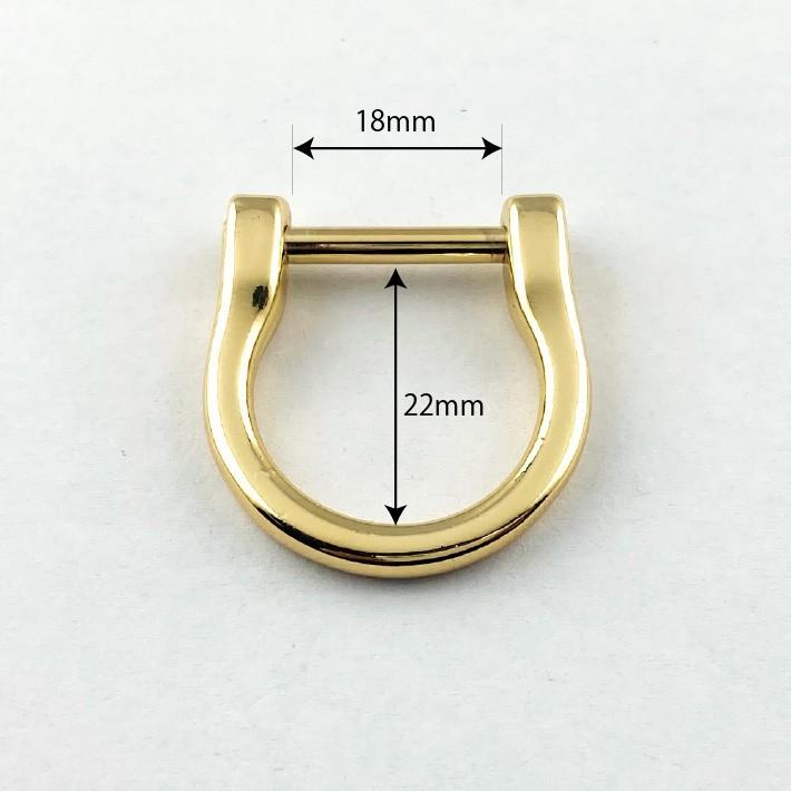 Dカン ネジ式 内径18mm ゴールド シルバー アンティークゴールド ブラックニッケル|yocchiya|03