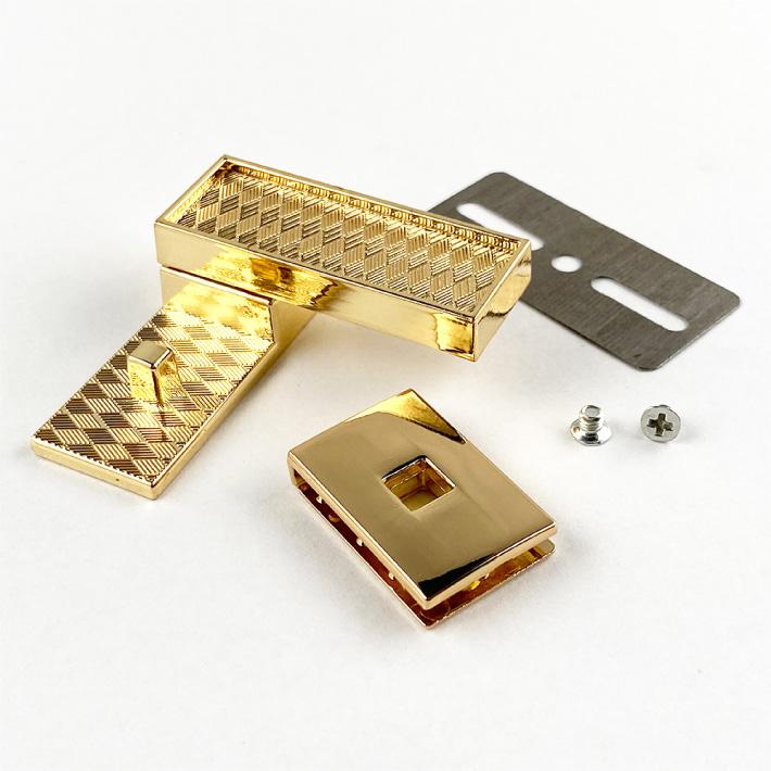 かばん金具 typeD カブセ金具 かぶせ 錠前 留め具 金具 レザークラフト