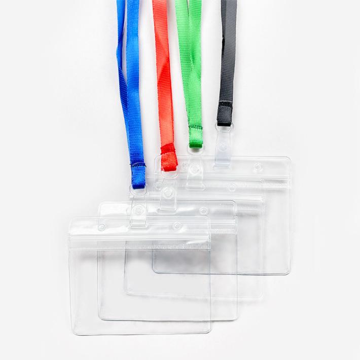 ネームホルダー 40枚セット 名札 首掛け ネームプレート IDホルダー