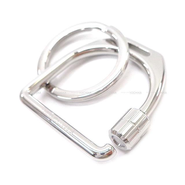 HERMES エルメス キーリング付 メタル キーホルダー エトリエ/Etrier 
