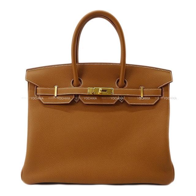 HERMES エルメス バーキン35 ゴールド トゴ ゴールド金具 ハンドバッグ 