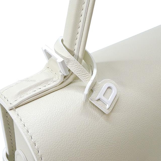 Delvaux デルヴォー デルボー 2Way ショルダー タンペート PM アイボリーホワイト サプルカーフレザー マットホワイト金具 ハンドバッグ 新品同様【中古】｜yochika-japan｜06