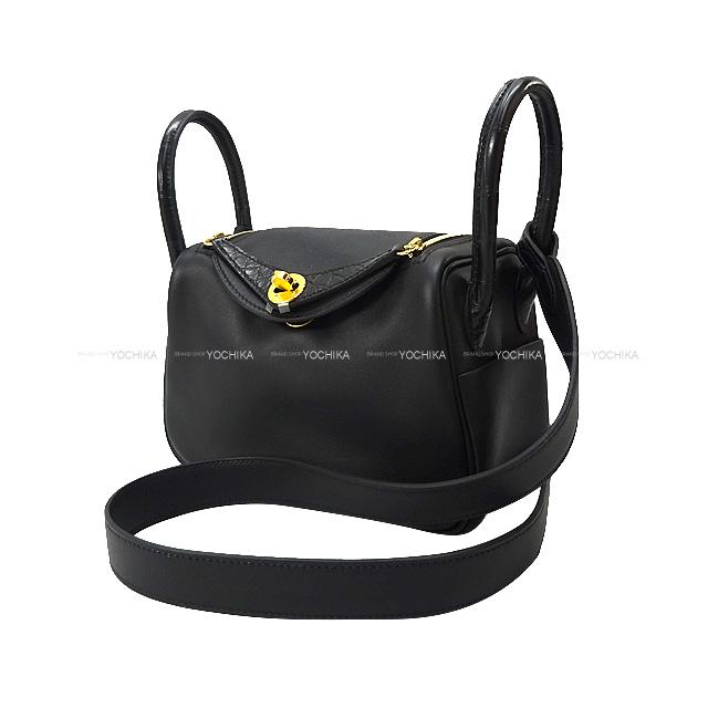 HERMES エルメス リンディ 20 ミニ タッチ 黒 (ブラック) スイフト  