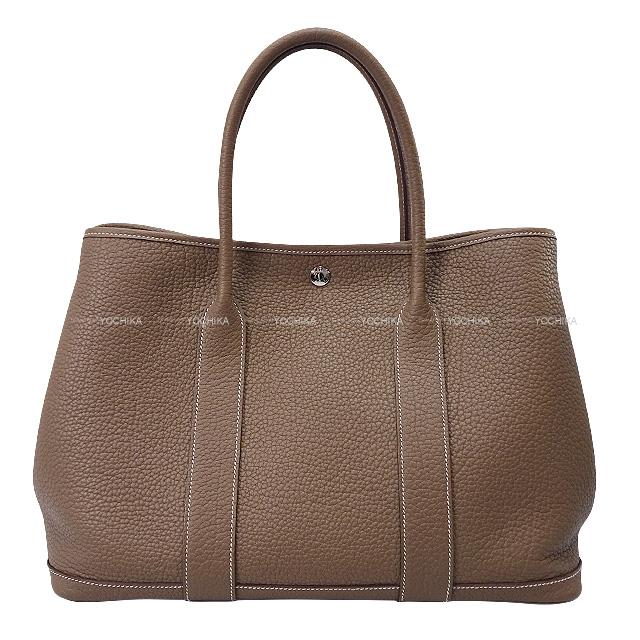 HERMES エルメス ガーデンパーティ 36 PM エトープ (エトゥープ 