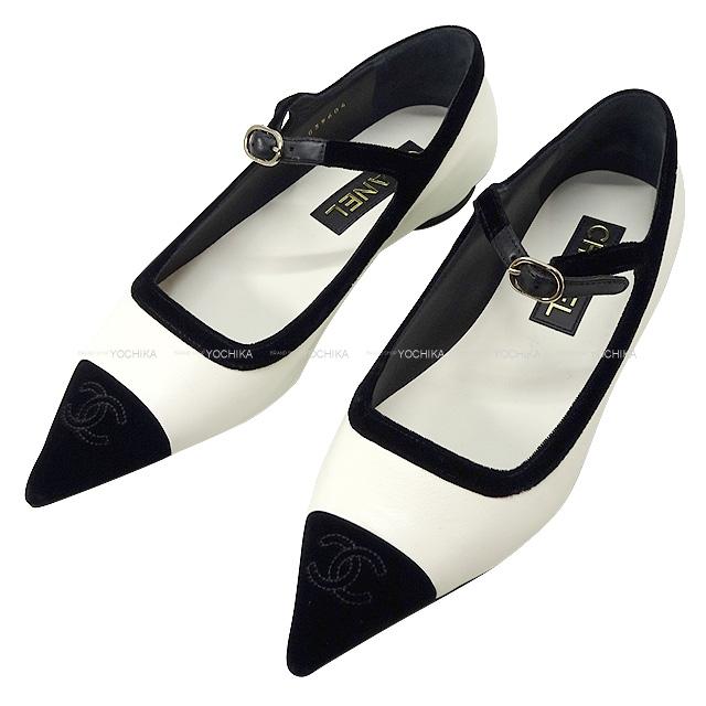 2022年 秋冬 CHANEL シャネル メリージェーン バイカラー ココマーク  