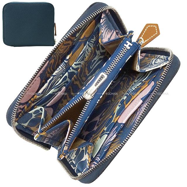 HERMES エルメス アザップシルクイン コンパクト ワイルド ブルード 