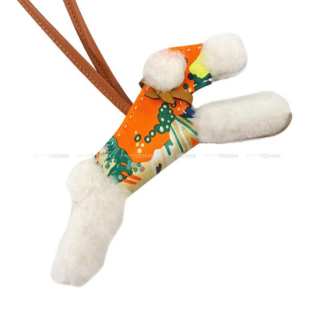2023年春夏 HERMES エルメス バディ 犬 アロハ エクリュ/オレンジ 