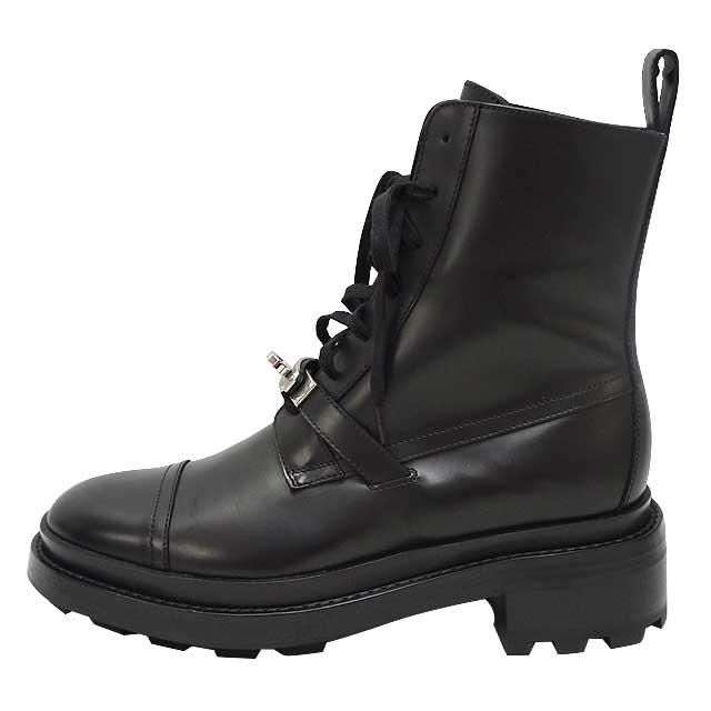 HERMES エルメス ショートブーツ ファンク #35 1/2 黒 (ブラック 