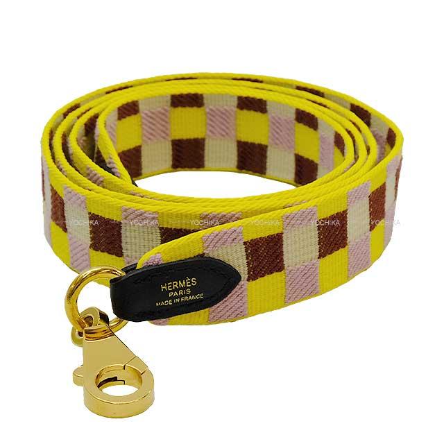 HERMES エルメス バンドリエール 25mm 105cm マキシカドリーユ ライム 