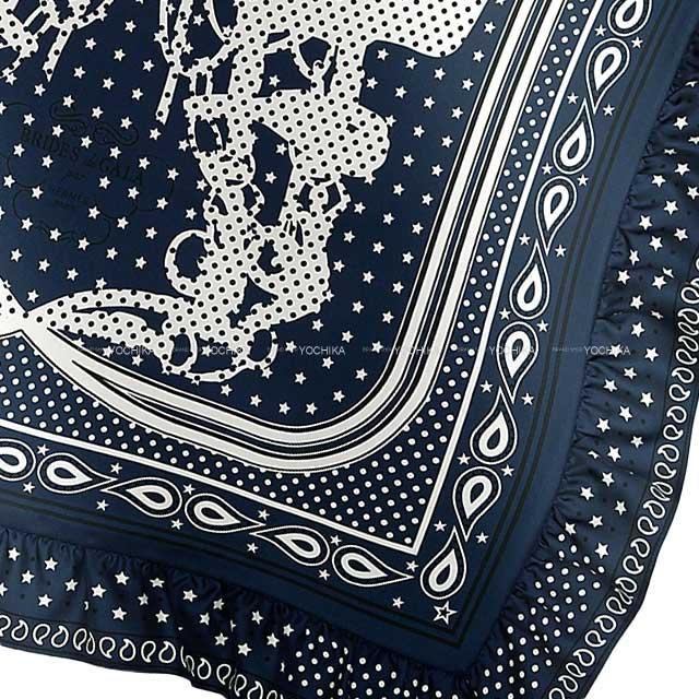 HERMES エルメス カレ70 フリル ブリッドドゥガラ バンダナ HERMES エルメス カレ70 フリル ブリッドドゥガラ バンダナ