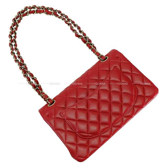 CHANEL シャネル マトラッセ 23 Wフラップ チェーン レッド ラムスキン 