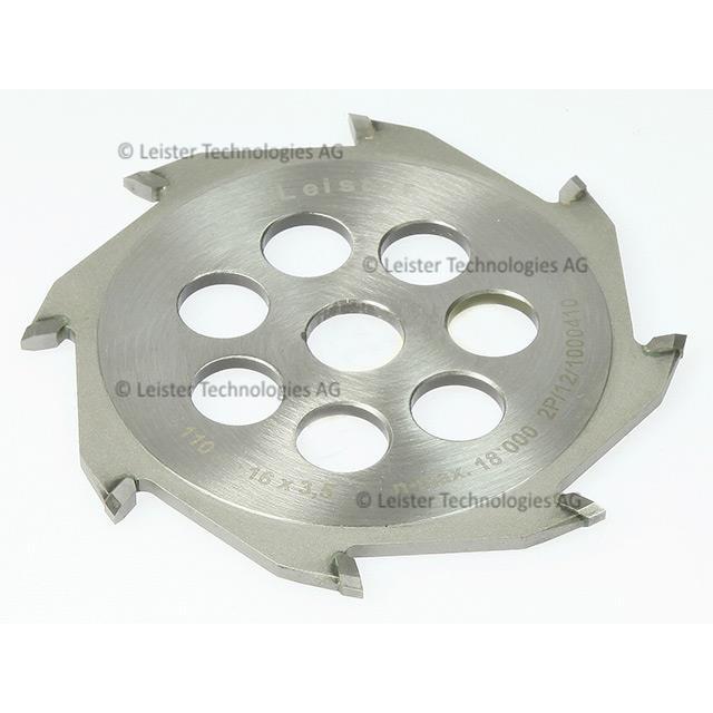 ライスター純正品　自動溝切機　グルーバー用替刃　Φ110ｘ幅3.5mm　刃先が台形　品番102.401　スイス製　送料無料　熱風機　溶接機