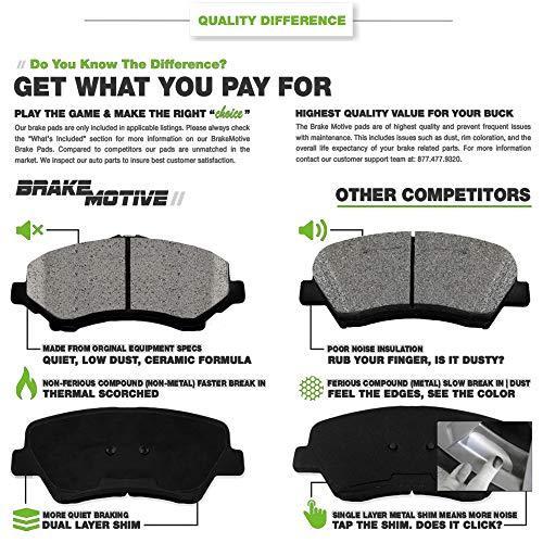 SCITOO セラミックディスクブレーキパッドキット 4ピース ATD976C D9767877 フロントディスクブレーキパッドセット