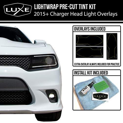 Luxe Auto Concepts 2015-19 ダッジ チャージャー ヘッドライト ティントキット グレイ TK15DOCHHL