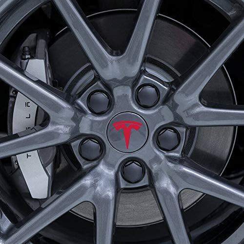 低反発 腰用 BASENOR Tesla モデル3 エアロホイールキャップキット センターキャップセット ホイールラグナットカバー レッド CA037  通販