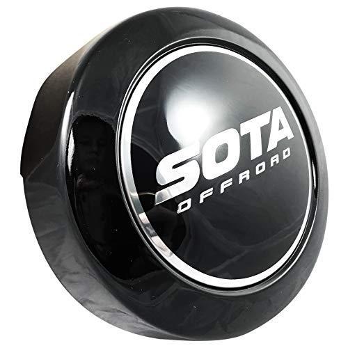 SOTA オフロードホイール センターキャップ グロスブラック ショーティー (1キャップ) 8ラグすべてに対応