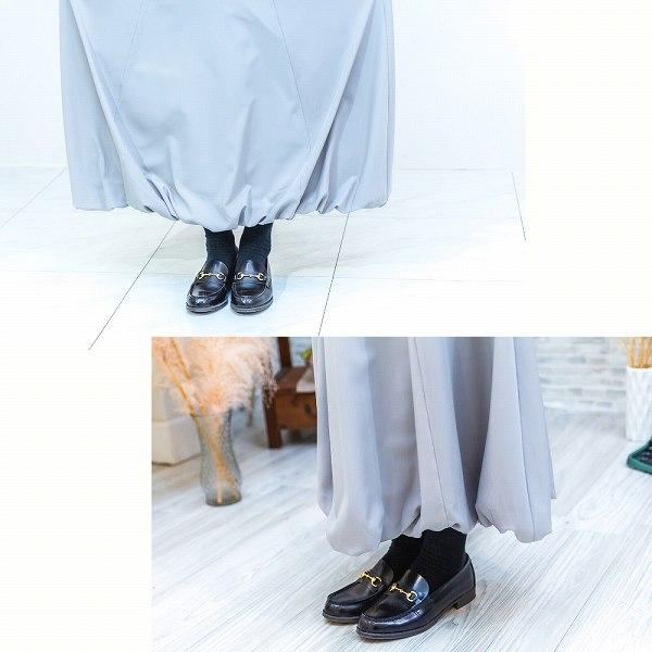 バルーンスカート レディース 春冬 きれいめ モード フェミニン ロングスカート Aライン 無地 ハイウエスト ウエストゴム 体型カバー 裏地あり ラクチン ママ |  | 12