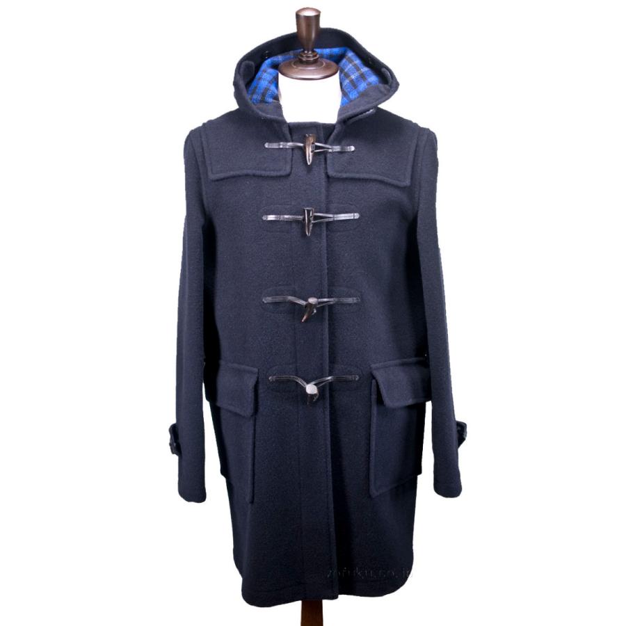 GLOVERALL 512 DUFFLE COAT ANNIVERSARY CHECK NAVY グローバーオール ダッフル アニバーサリーチェック ネイビー 38(M)｜yofuku