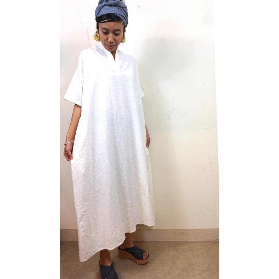 A HOPE HEMP ヘンプ オーガニックコットン スキッパー ワンピース A