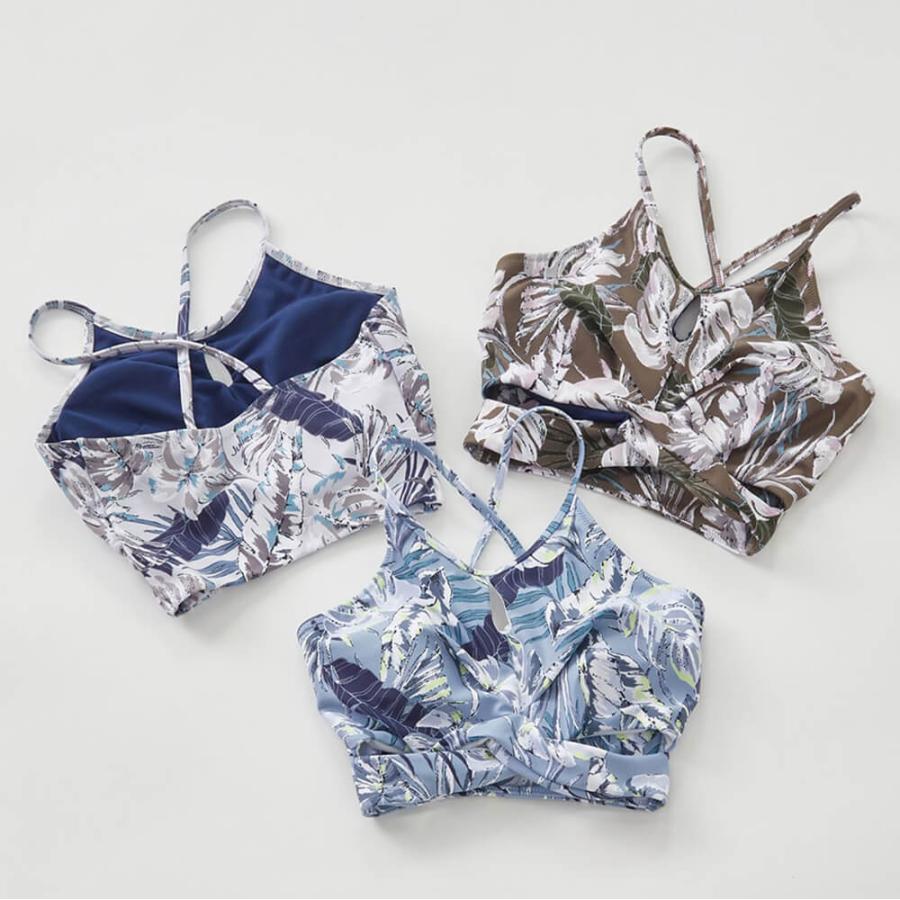 Julier（ジュリエ） ヨガ ヨガウェア トップス カップ付 lauae leaf