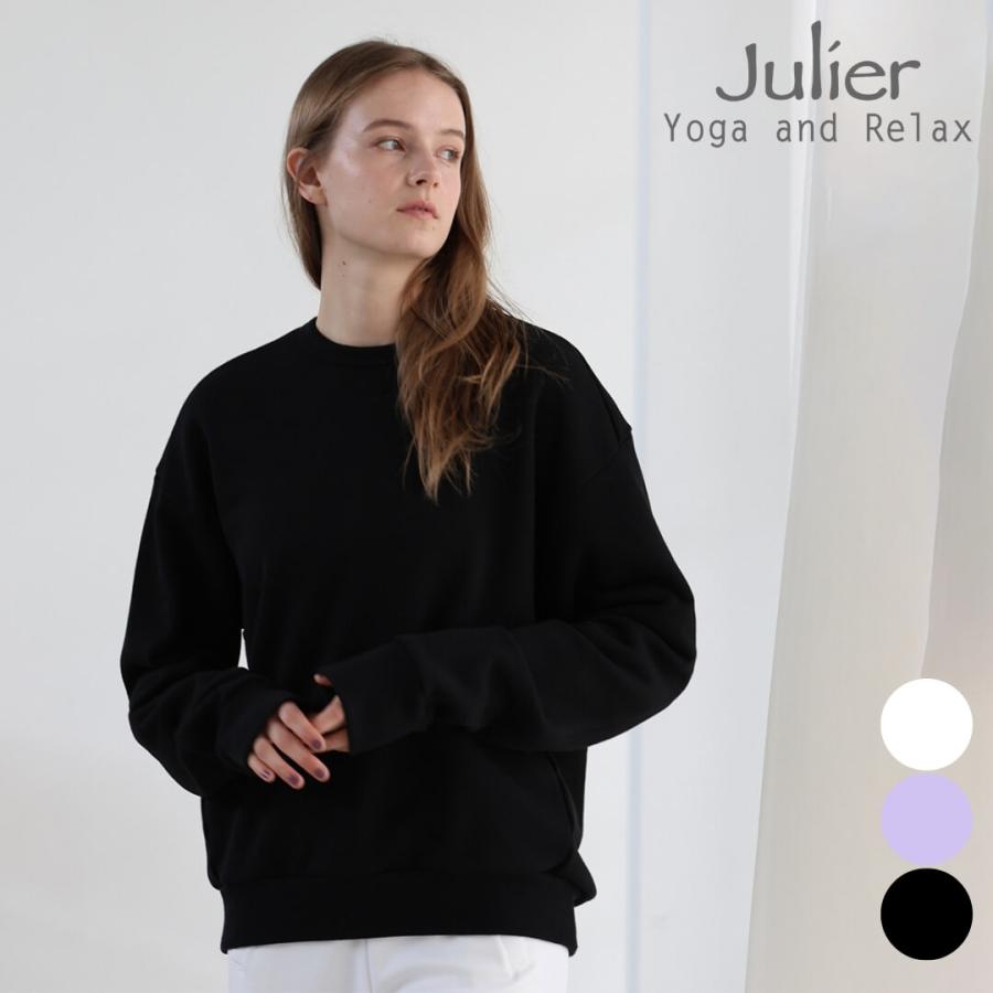 ebure スウェット長袖トップス Julier（ジュリエ） ヨガウエア トップス 長袖 レディース 裏毛