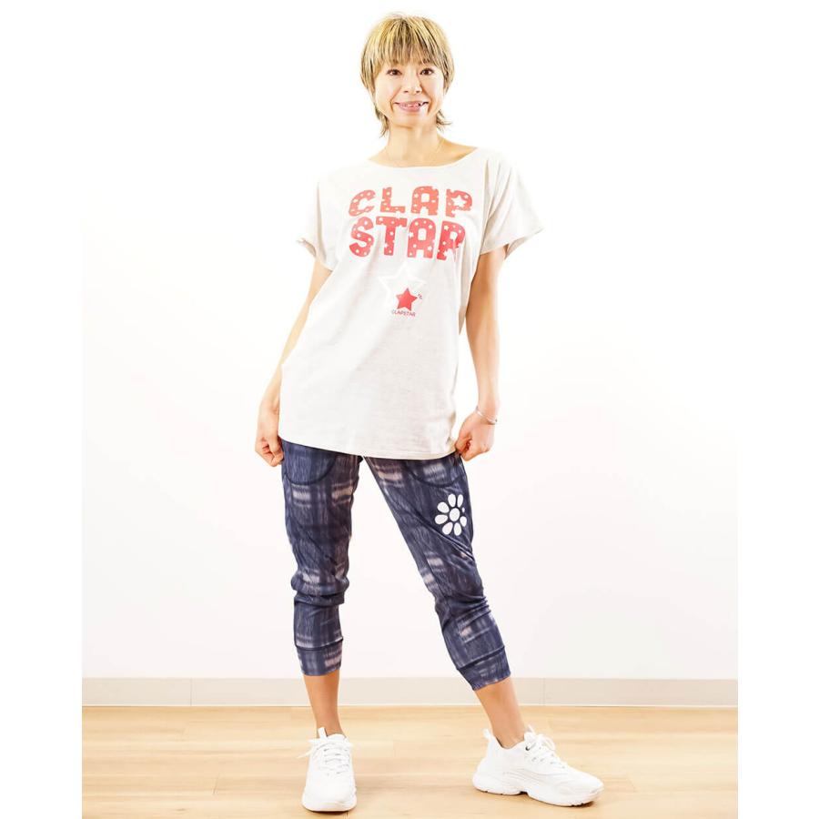 clap（クラップ） フィットネスウェア フィットネス クラップウェア クラップパンツ クロップドパンツ レディース DENIM CHECK ...
