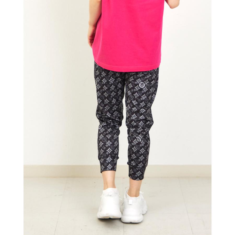 clapクラップ　定価11660円人気MONOGRAM クロップドパンツダンス clap（クラップ） フィットネス ウェア パンツレディース クロップド