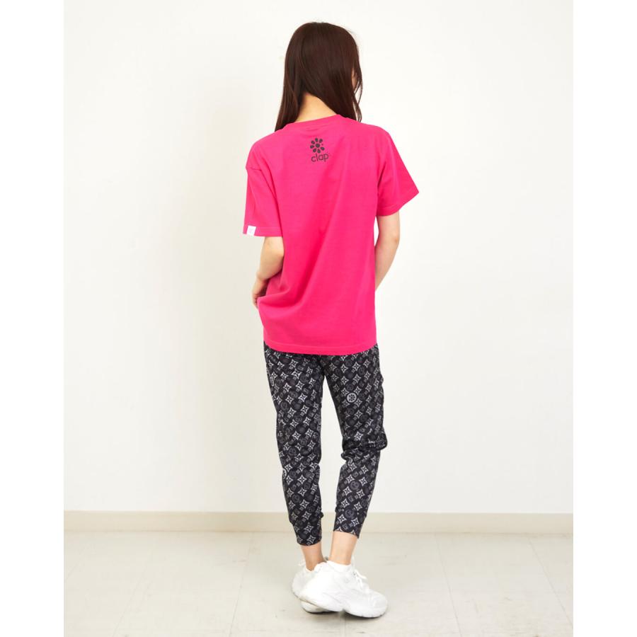 clapクラップ　定価11660円人気MONOGRAM クロップドパンツダンス clap（クラップ） フィットネス ウェア パンツレディース クロップド
