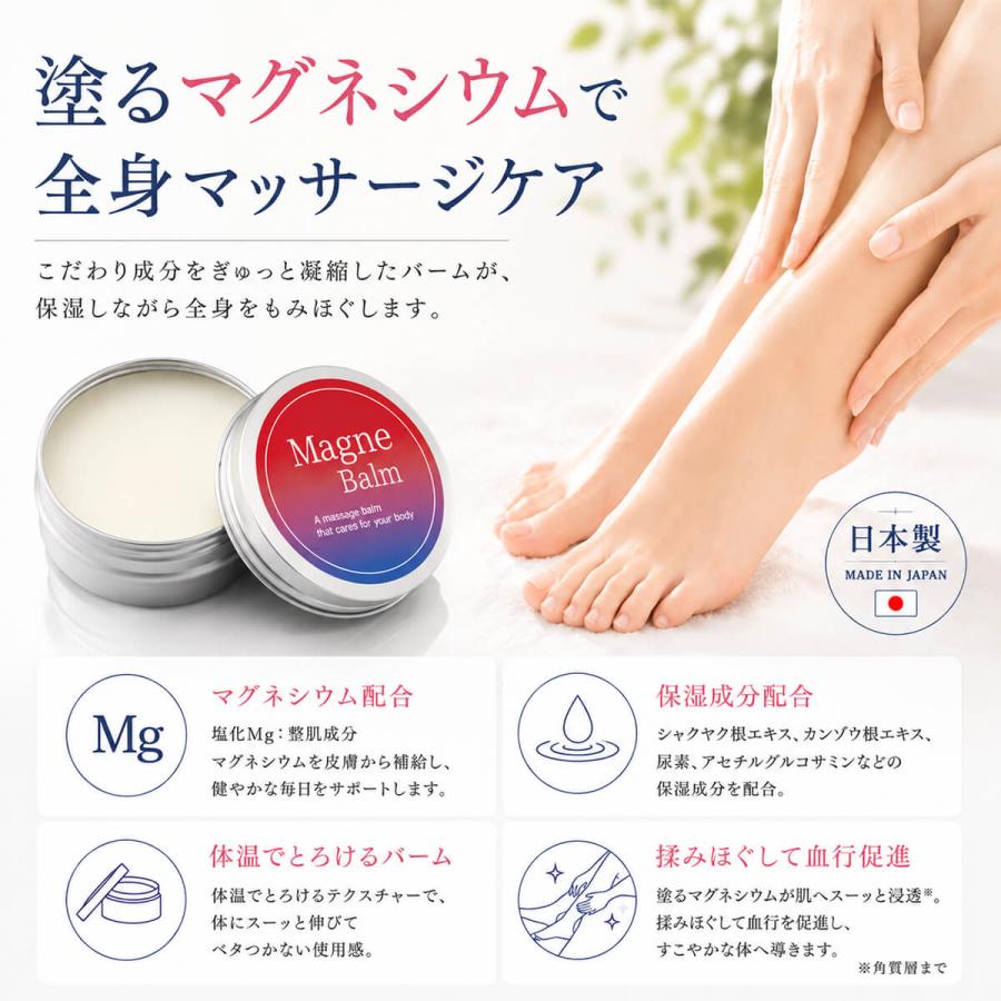 たかくら新産業 2点セット マグネシウムバーム マグネバーム 無香料