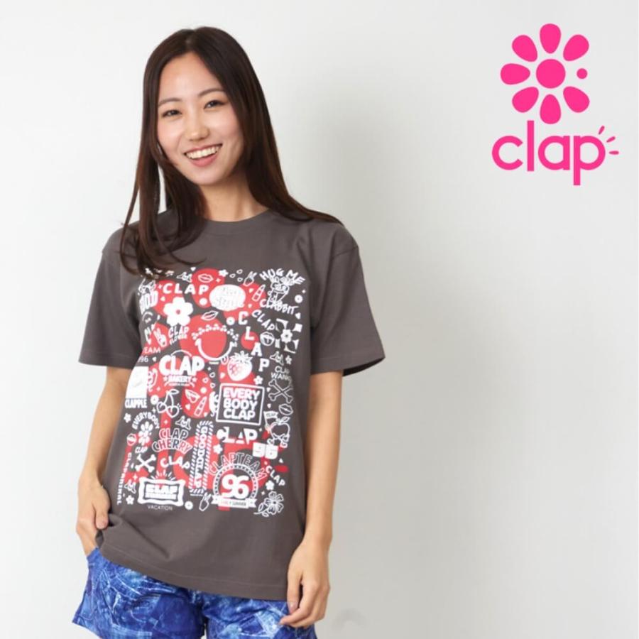 clap（クラップ） フィットネスウェア トップス レディース 半袖tシャツ STICKER TEE clap M/Lサイズ 2025 新作 ...