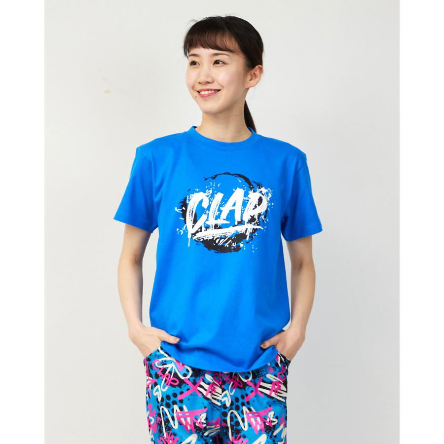 clap クラップ マーメイド　３点セット(Tシャツ、イージー、ワイバック) clap（クラップ） フィットネスウェア トップス レディース 半袖t