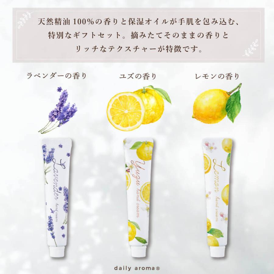 デイリーアロマジャパン ハンドクリーム ギフト セット ゆず レモン