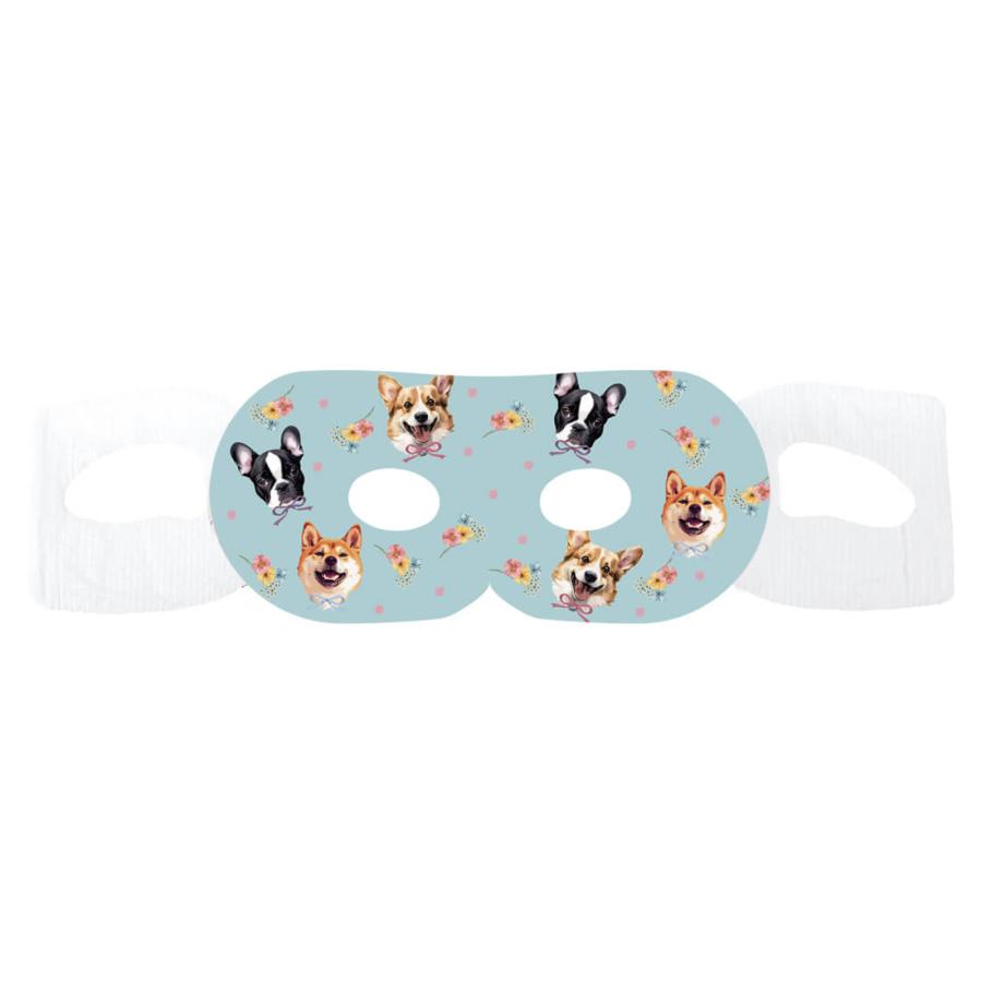 ほんやら堂 ながら温アイマスク アイマスク 3枚入り 111 犬 睡眠 動物