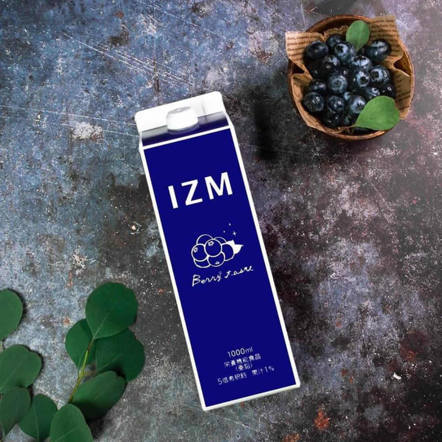 【３本セット】 IZM 酵素ドリンク BERRY BERRY TASTE 1000ml ベリーベリー 栄養機能食品 ( 亜鉛 ) ブルーベリー味 腸内フローラ ダイエット ファスティング イズ | ブランド登録なし | 05
