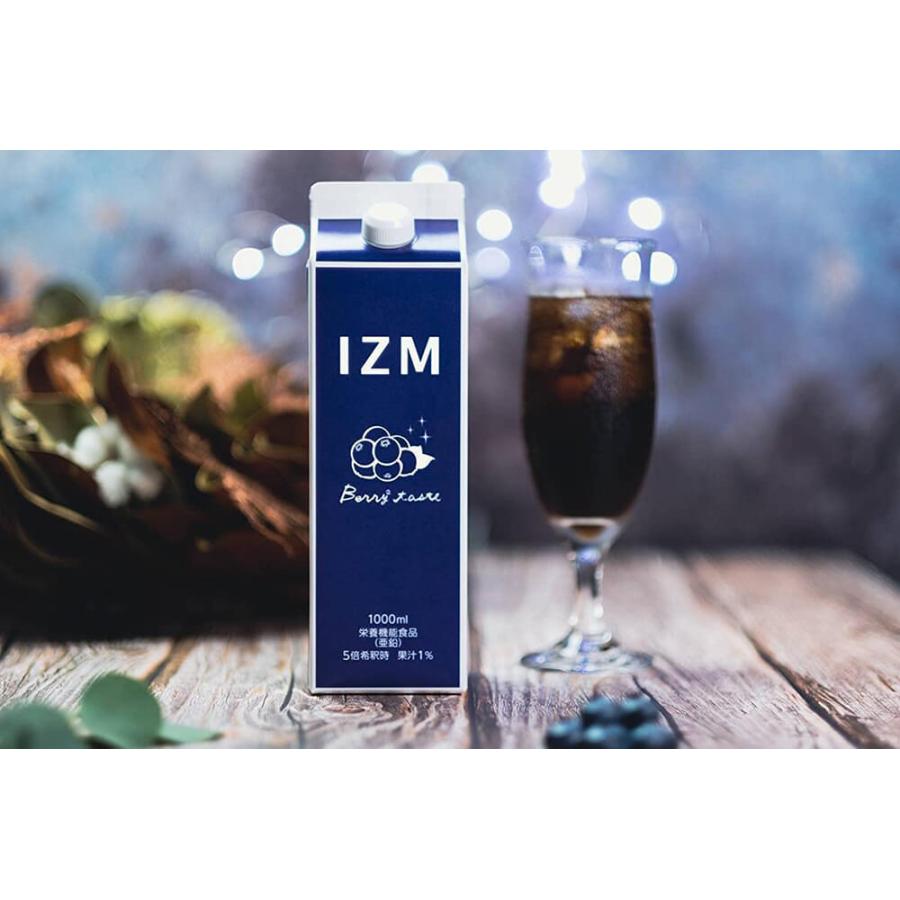 【３本セット】 IZM 酵素ドリンク BERRY BERRY TASTE 1000ml ベリーベリー 栄養機能食品 ( 亜鉛 ) ブルーベリー味 腸内フローラ ダイエット ファスティング イズ | ブランド登録なし | 06