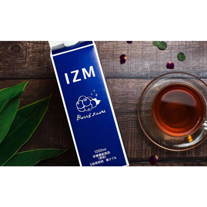【３本セット】 IZM 酵素ドリンク BERRY BERRY TASTE 1000ml ベリーベリー 栄養機能食品 ( 亜鉛 ) ブルーベリー味 腸内フローラ ダイエット ファスティング イズ | ブランド登録なし | 07