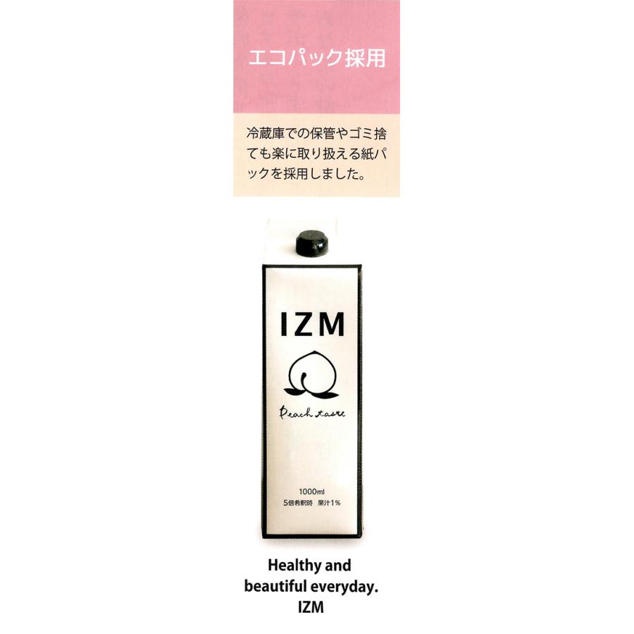 IZM 酵素ドリンク izm ピーチテイスト peach taste 1000ml 3本 IZM 酵素ドリンク izm ピーチテイスト peach taste 1000ml 3本