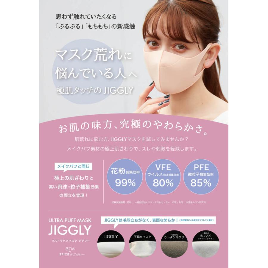 JIGGLY マスク 洗える ウルトラパフマスク ジグリー レディース メンズ
