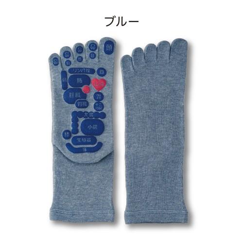 TSUBOレシピ 靴下 ソックス つぼマップ 日本製 5本指 メンズ レディース 足つぼマッサージ｜yoga-pi｜06