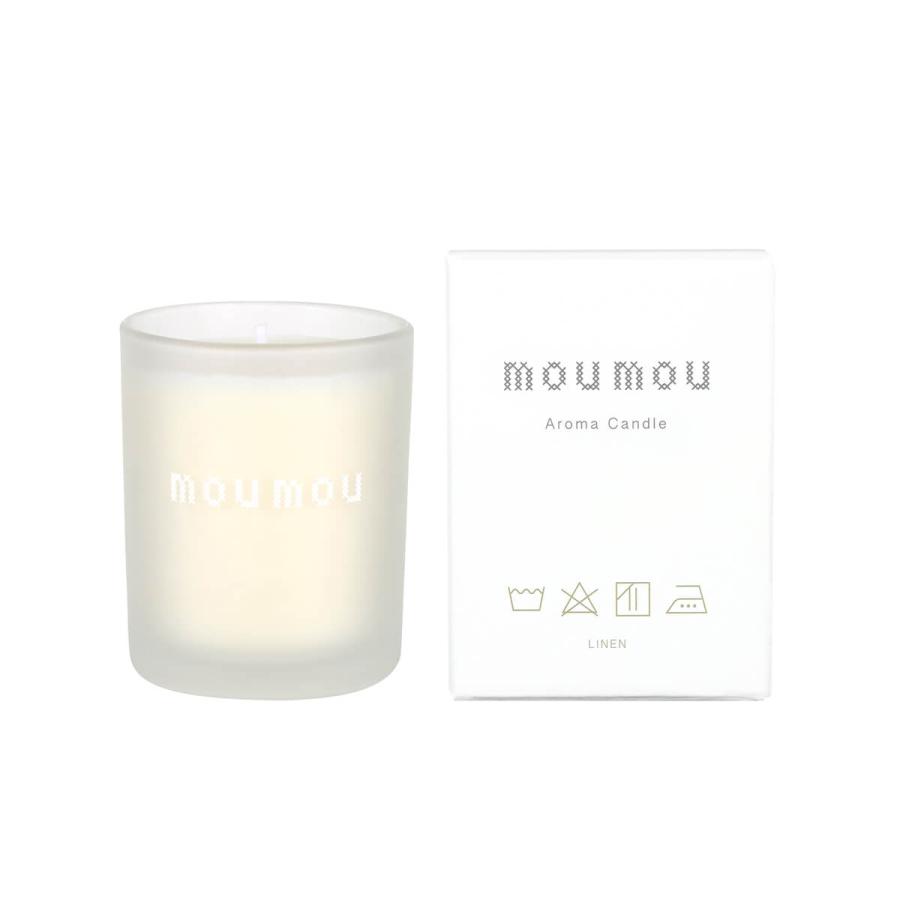 【未使用】moumou ムームー アロマキャンドル　各4種類2セット mou mou（ムームー） アロマキャンドル キャンドル リネン コットン