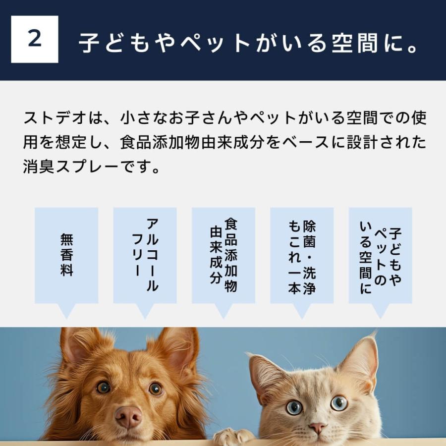 2点セット ピュアケミカ StDEO ストデオ 消臭スプレー 280ml 無香料