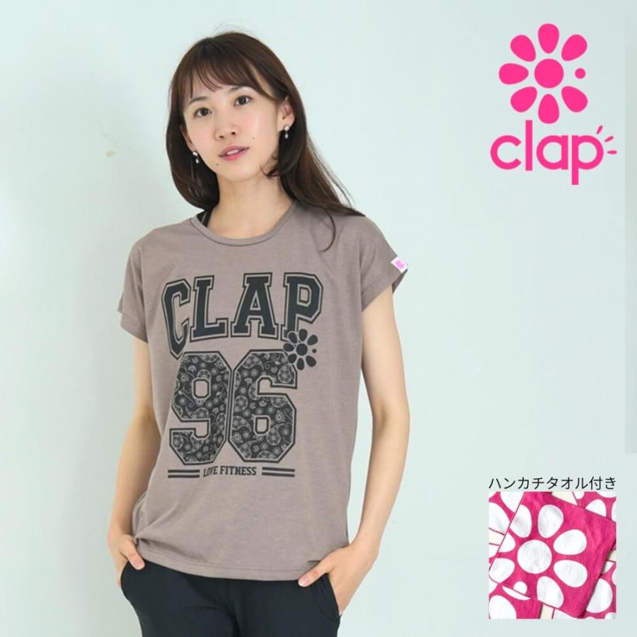 clap（クラップ） フィットネス ウェアトップス レディース ドルマン t