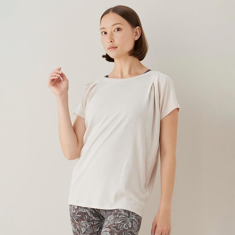 suria（スリア） ヨガウェア トップス レディース Tシャツ ロング丈