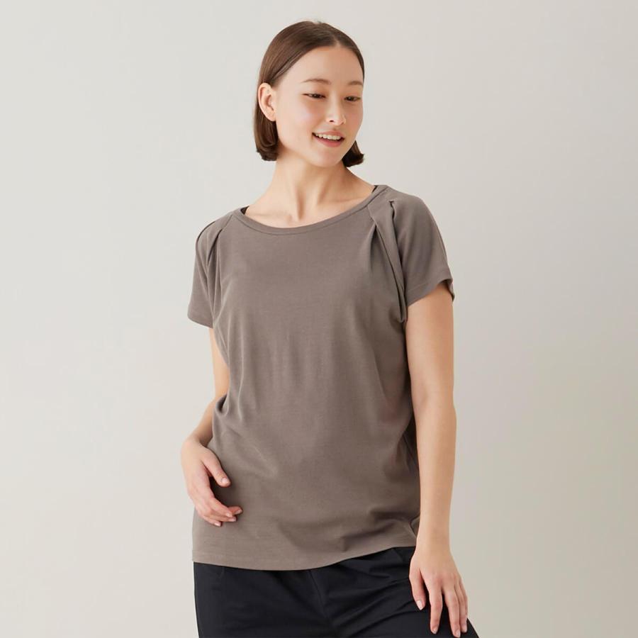 suria（スリア） ヨガウェア トップス レディース Tシャツ ロング丈