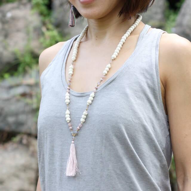 VANI マーラー トゥルシー visionary 数珠 ヨガ ネックレス : Yoga-Pi