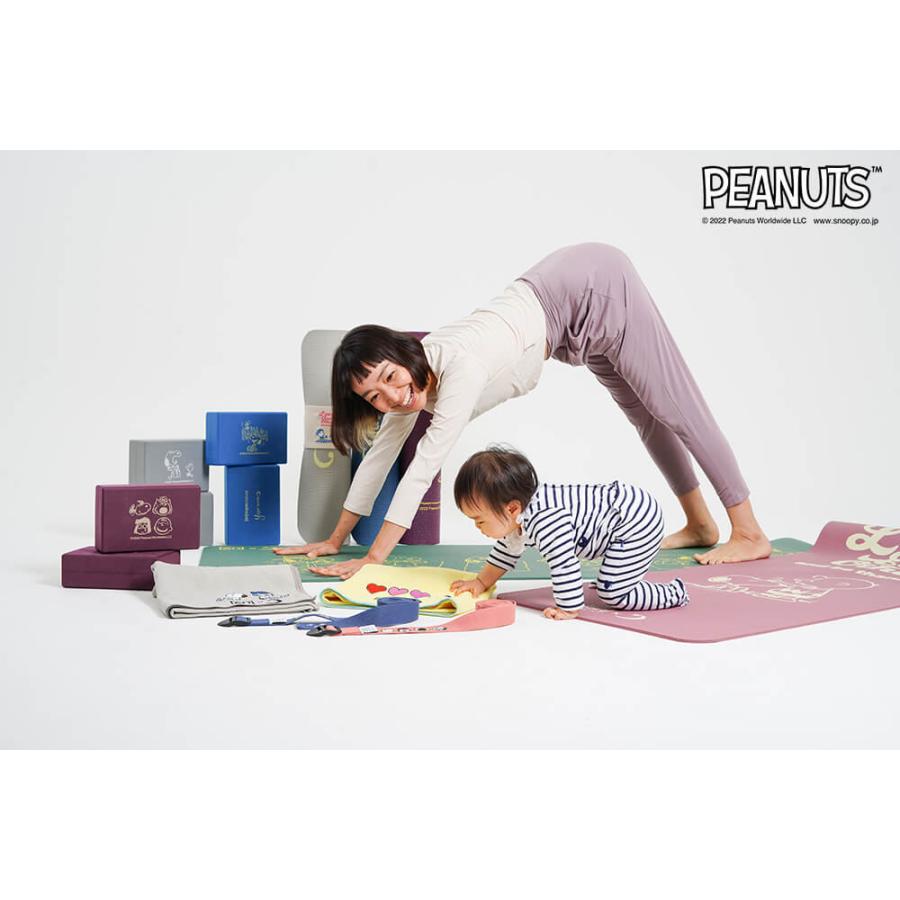 ヨガワークス スヌーピー ヨガマット 6mm おしゃれ ピーナッツ SN ヨガ